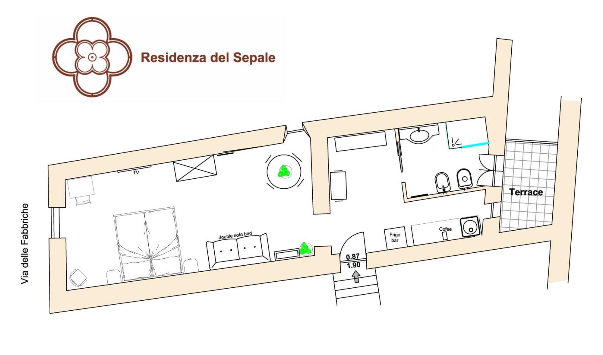 Appartement Residenza Del Sepale à Viterbe Extérieur photo